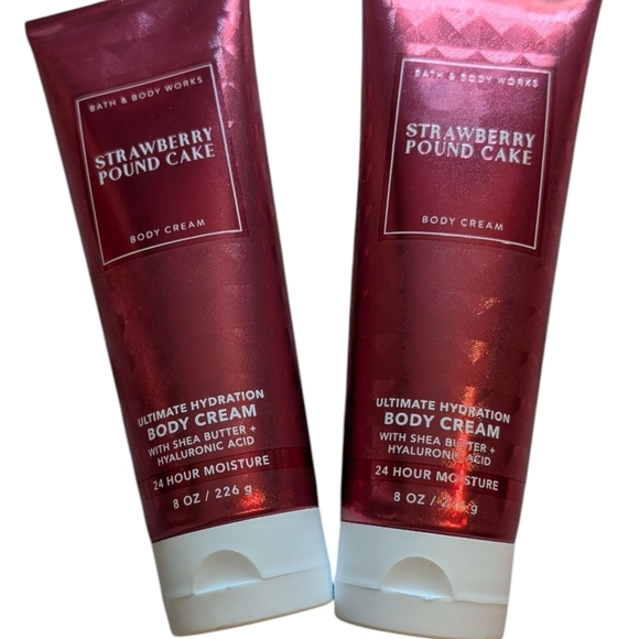 Bath & Body Works Other - Bath & Body Works Strawberry Pound Cake Body Cream - Pink